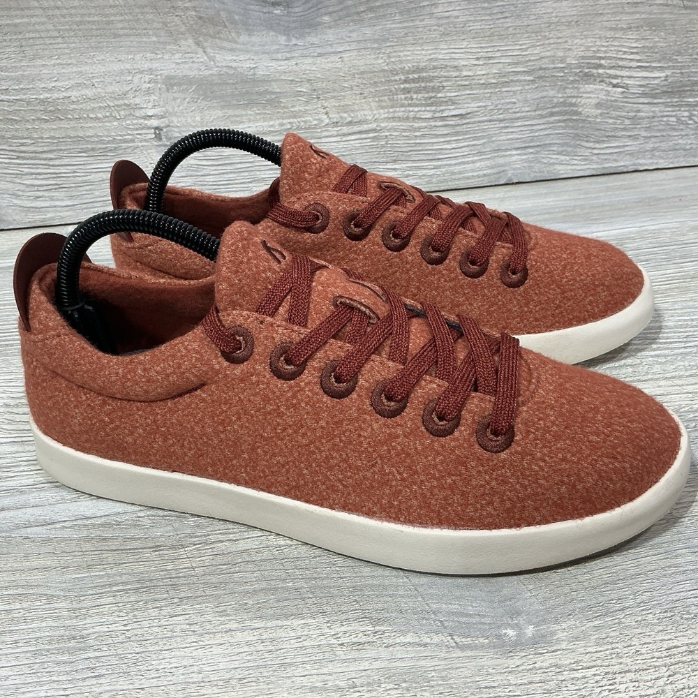 Allbirds Sneaker Shoes Men's US 8 WP Wool Piper Coral Lace-Up Lightweight Casual